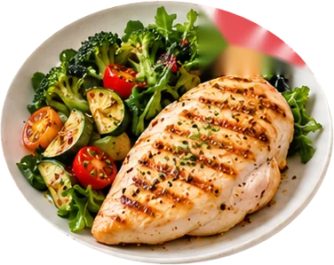 Chicken breast with vegetables